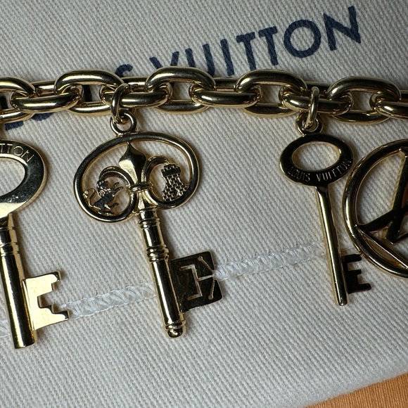 💛Louis Vuitton Bijoux Sack Key Charm ring - Picture 5 of 10